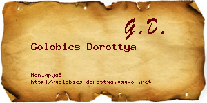 Golobics Dorottya névjegykártya